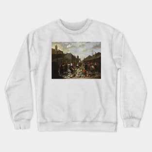 Town Market by Mattheus van Helmont Crewneck Sweatshirt